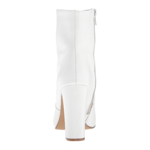 STEVE Madden White Leather Zippered Boots (Size 8.5) Brand new! - Picture 4 of 6
